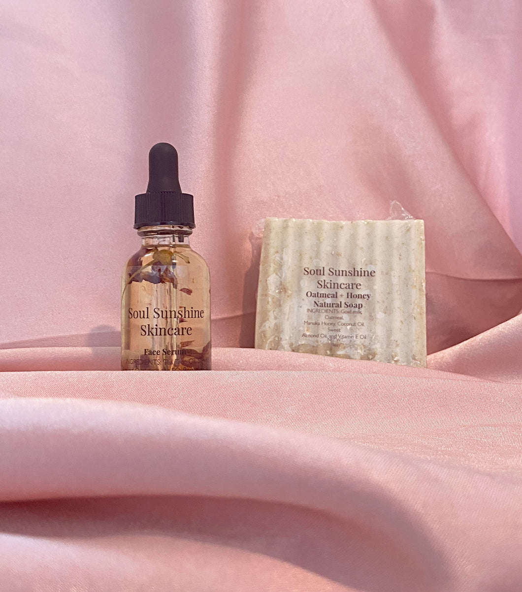 Face Serum + Oatmeal & Honey Soap Bundle